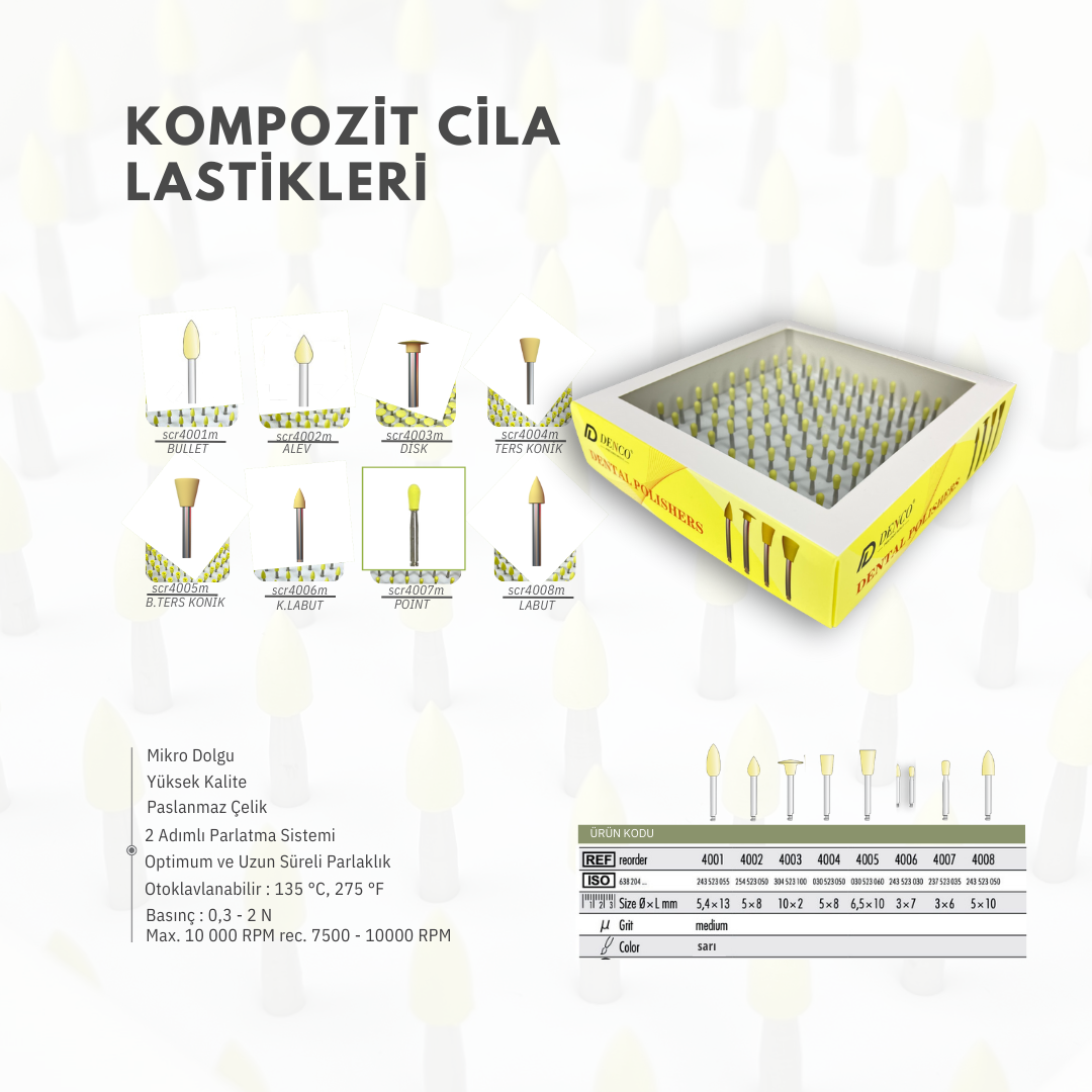 Kompozit Cila Lastikleri Tekli