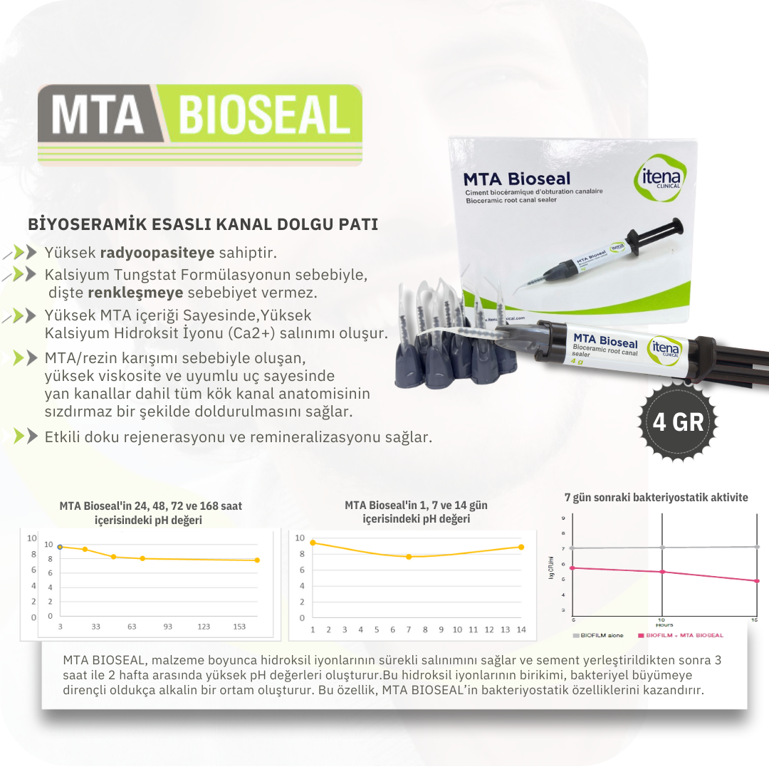 İtena MTA Bioseal Biyoseramik Esaslı Kanal Dolgu Patı - Görsel 2