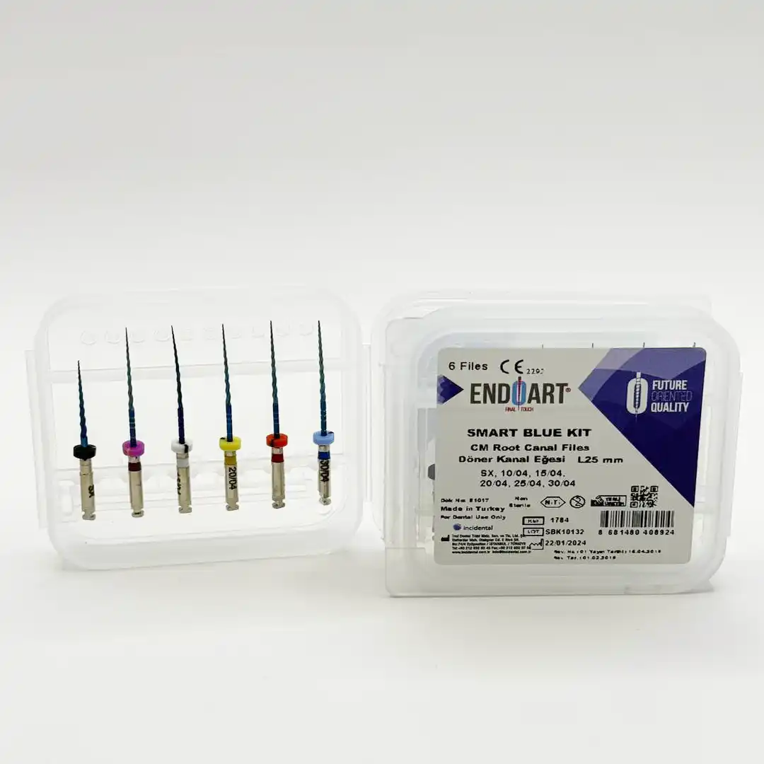 EndoArt Smart Blue Kanal Eğesi 6 Lı