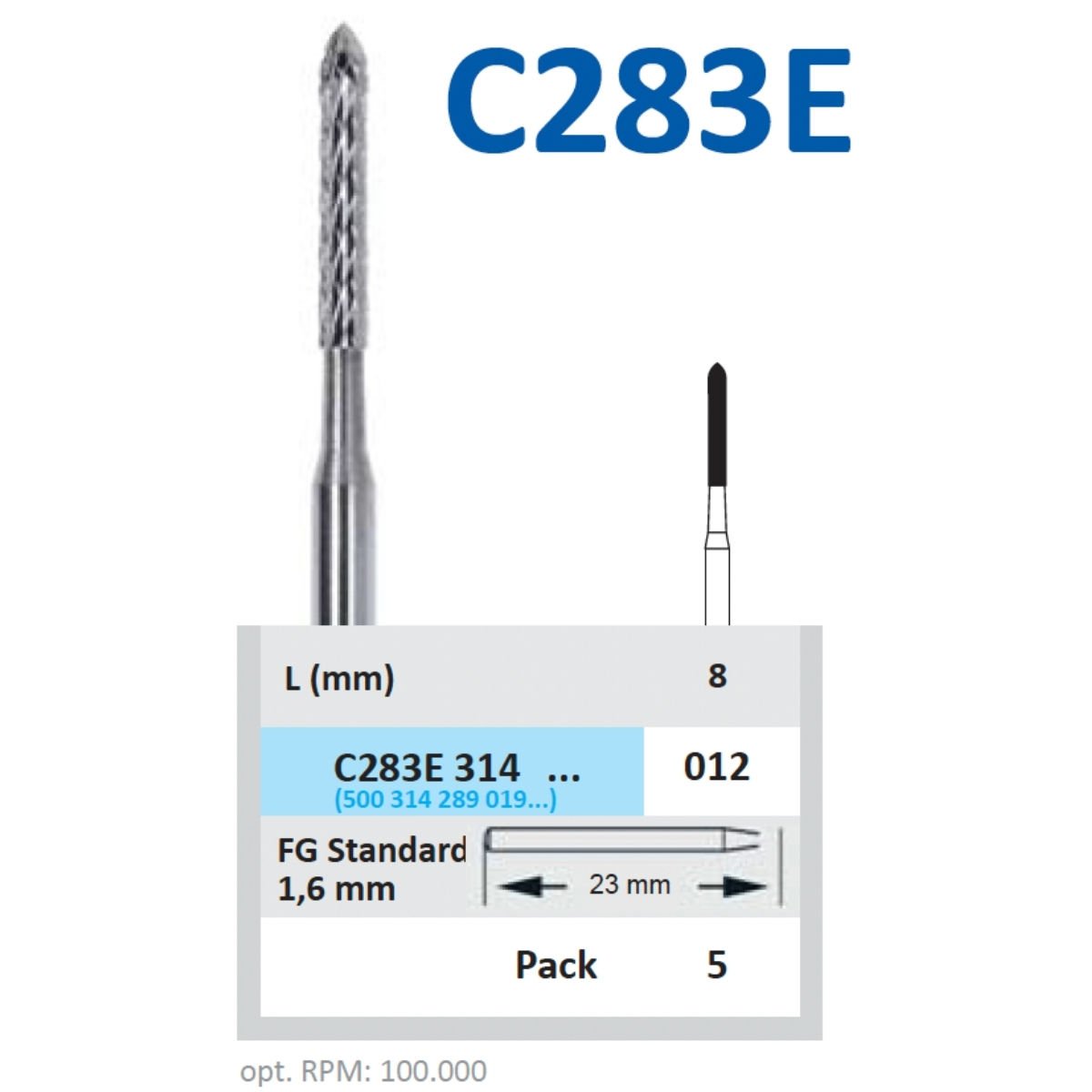 Carbide Bitim Frezi - C 283E - Görsel 2